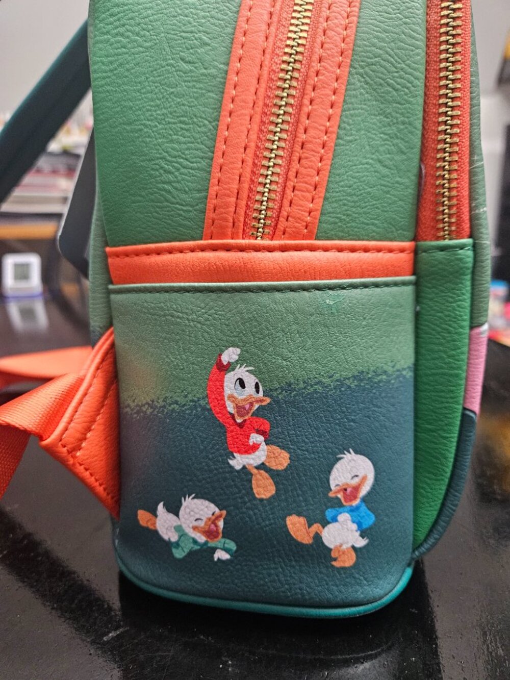 Loungefly Disney 2023 Christmas glow in the dark mini backpack NWT - Picture 2 of 8